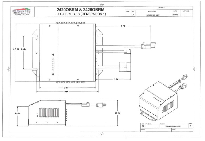 Eagle 2425OBRM charger diagram