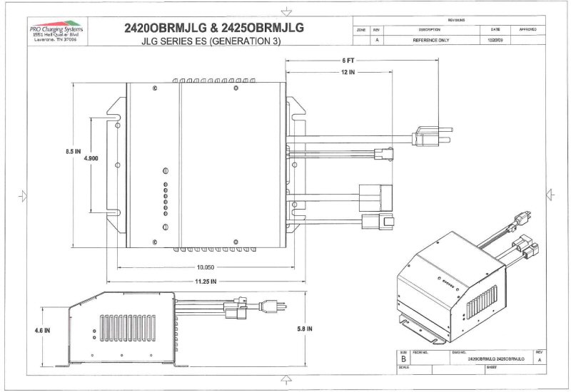 Eagle 2420OBRMJLG charger diagram