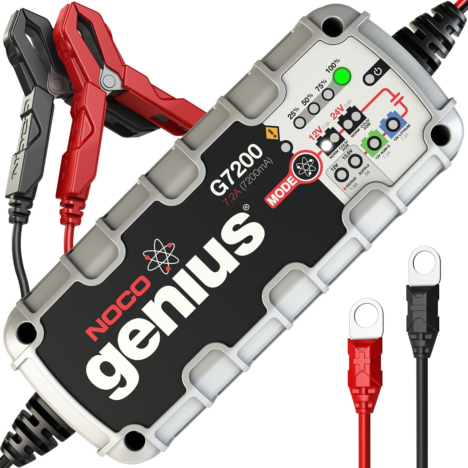 Gemoedsrust Chromatisch geld NOCO Genius G7200 Multi-Purpose Battery Charger | NOCO G7200 |  ChargingChargers.com