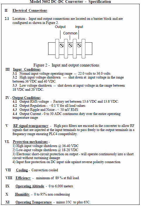 Specifications 1