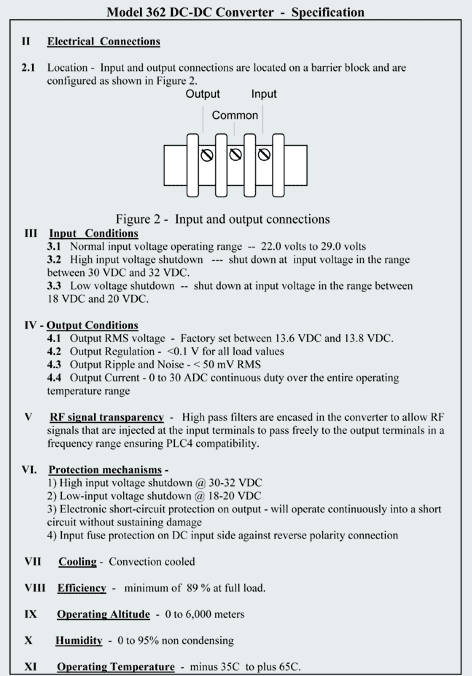 Specifications 1