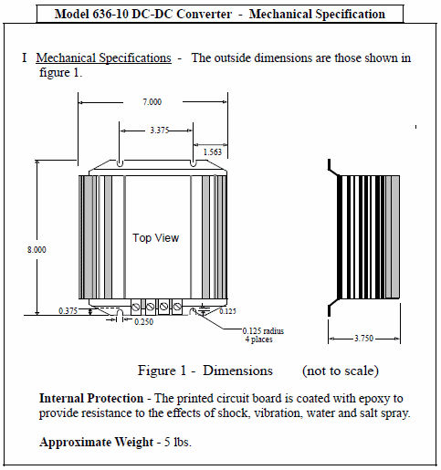 Specifications 1