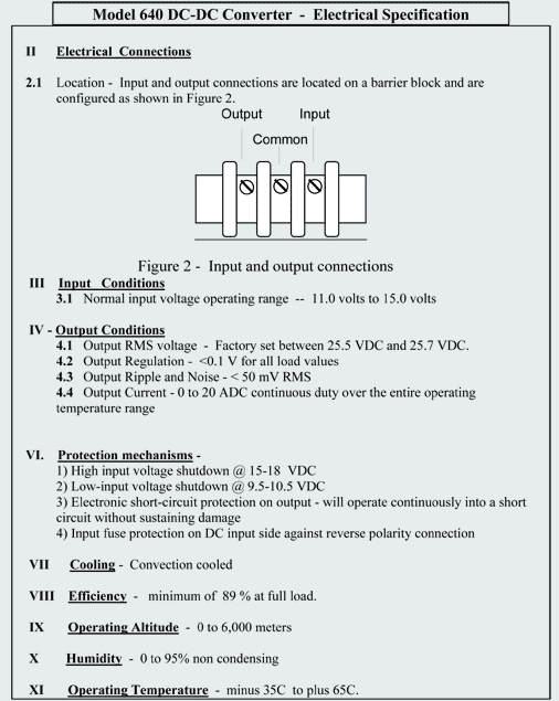 Specifications 1